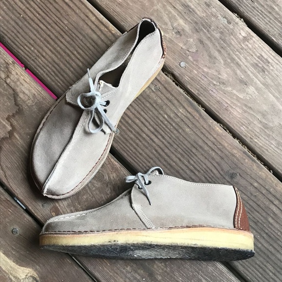 Vintage Clarks Desert Trek Beige Suede Boots - Picture 1 of 8